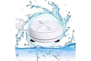 DANISSE Portable Washing Machine, Mini Ultrasonic Washing Machine 3 in 1 Dishwashers Ultrasonic Waves Suitable for Home, Business, Travel, College Room, RV, Apartment (3.5IN)