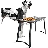 TIDANT Elevated Dog Bowls for Extra Large Dogs with 2 X-Large Stainless Steel Dog Bowls -3000ML(100oz), 16.5" Tall Raised Dog Bowl Stand, Food & Water Bowls for Large Breed, Extra Large Dogs
