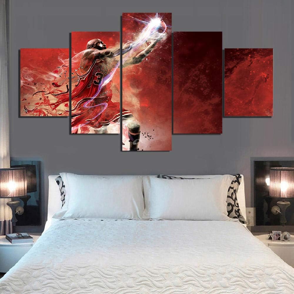 Superstar Michael Jordan Leinwand Poster und Drucke Modulare Malerei an