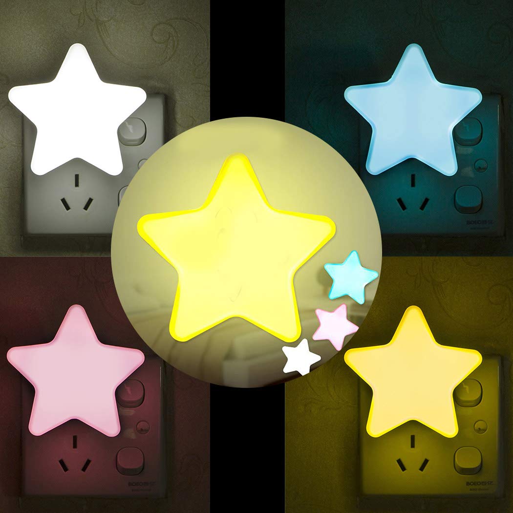 yagot Mini Pentagram Nachtlicht Kreative LED Sensor Lampe Schlafzimmer Wohnaccessoires Nachtlichter