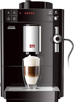 Melitta Caffeo Passione F530-102, Kaffeevollautomat mit Auto-Cappuccinatore-System, Schwarz