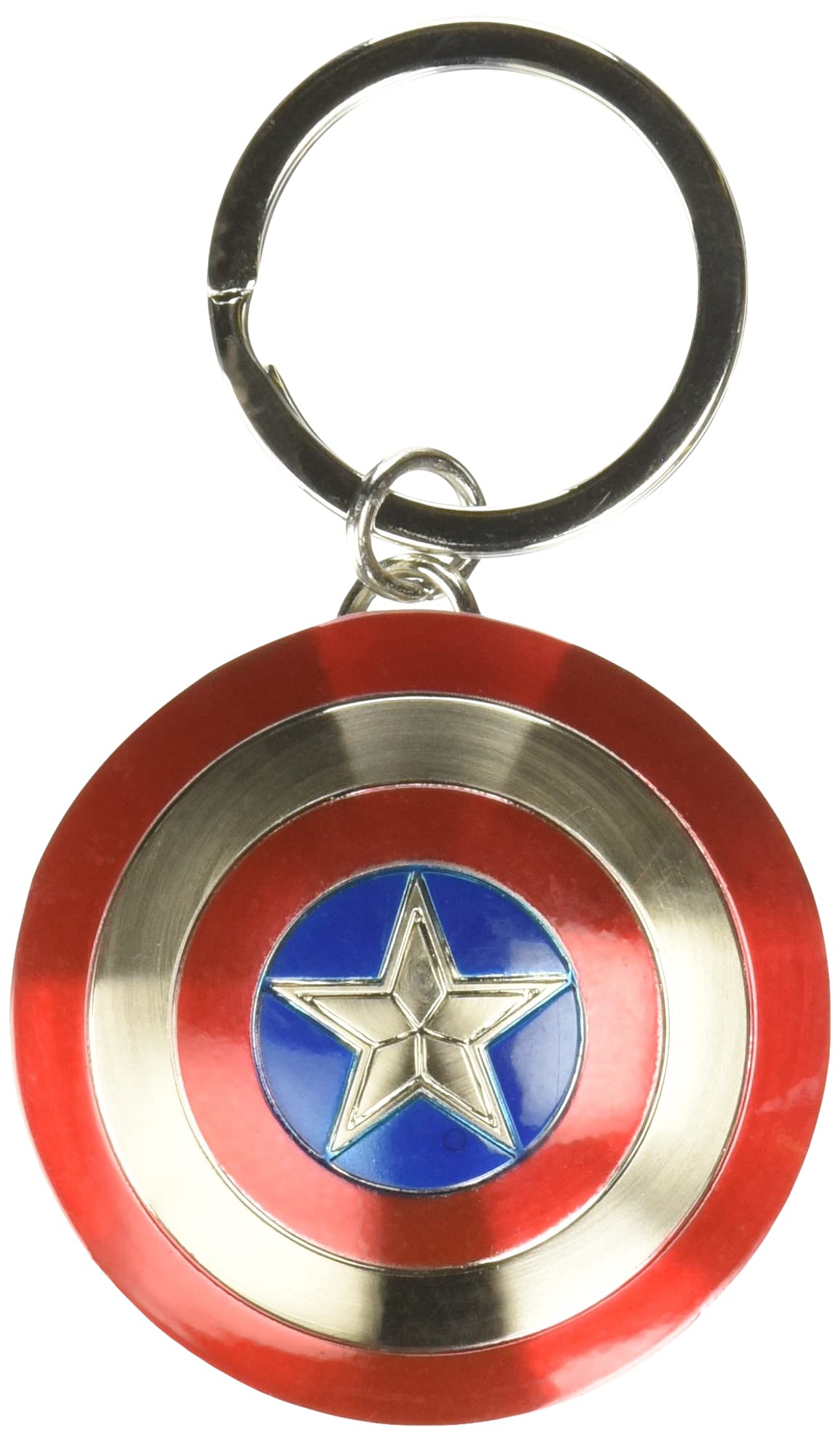Marvel Avengers 2 Captain America Shield Pewter Key Ring