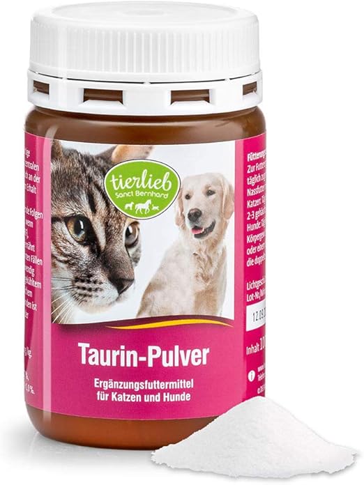 Sanct Bernhard tierlieb Taurin-Pulver Ergänzungsfuttermittel für Katzen ...