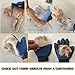 Pet Grooming Glove Brush Dog Grooming Kit - Shedding Hand Mitt - Dog Washing Mitt - Lint Fur Furniture Tool - Long Medium Coat - Animal Hair Remover Brush Kit Bundle