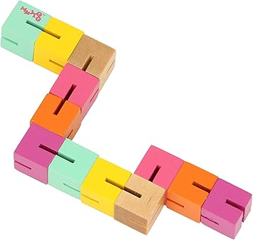 Majigg - Bloques de torsión, juguete tradicional de madera , color/modelo surtido: Amazon.es: Juguetes y juegos