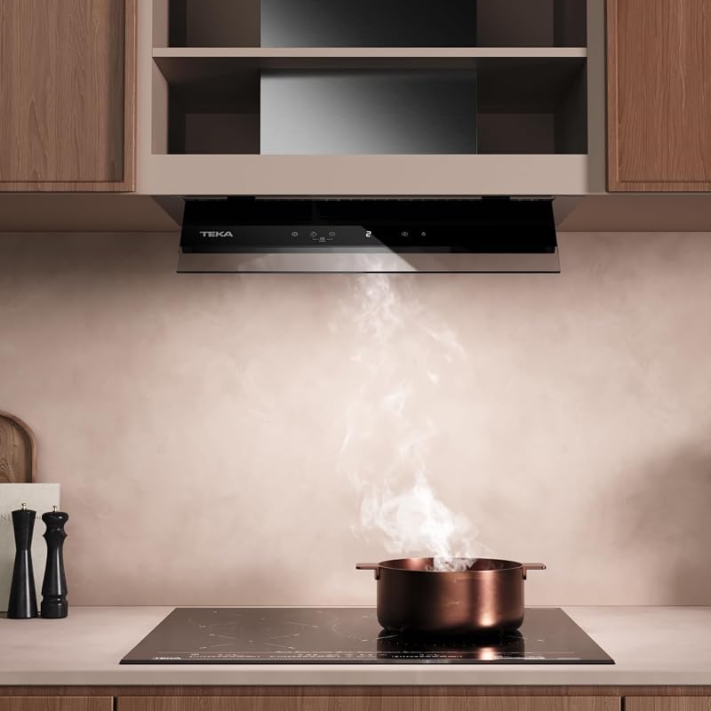 Capot Integrado, Painel de Vidro com Controlo Tátil Oculto, 60 cm
