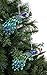 Caffco Magnificent Iridescent Peacock Hanging Christmas Ornament Set
