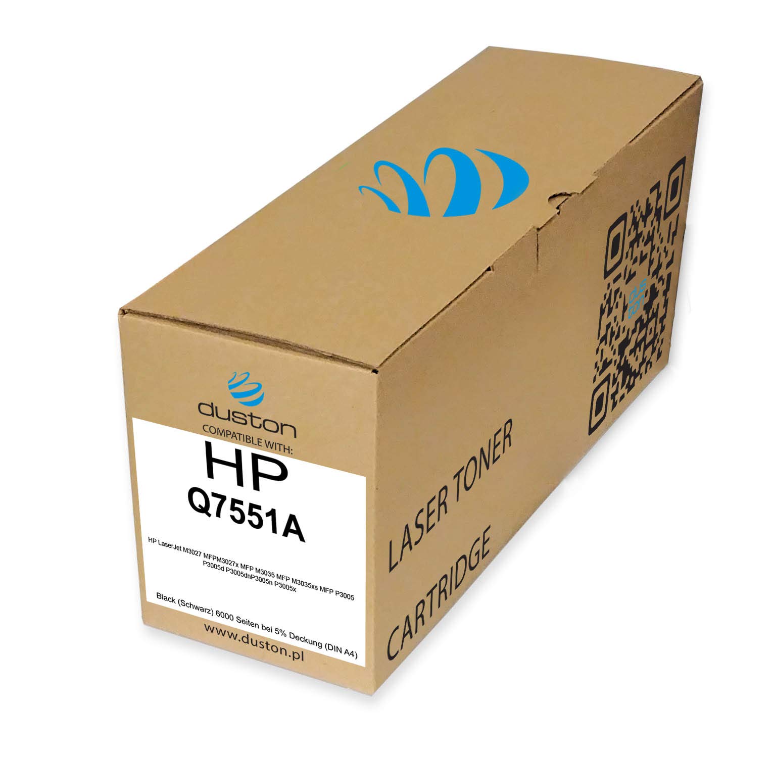duston Q7551A, 51A Black Toner Compatible with HP LaserJet M3027 MFPM3027x MFP M3035 MFP M3035xs MFP P3005 P3005d P3005dnP3005n P3005x