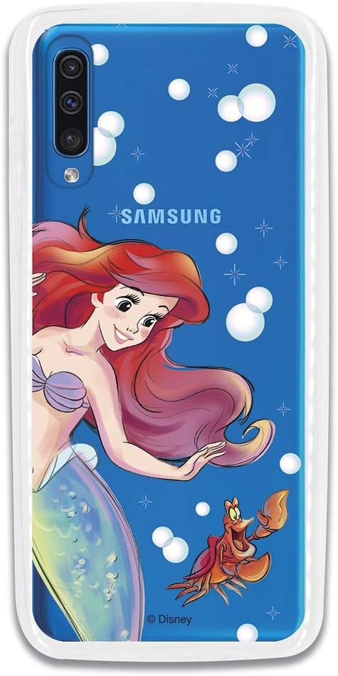 LA CASA DE LAS CARCASAS Official Disney Ariel and Sebastian Transparent Case for Samsung Galaxy A70 โ The Little Mermaid