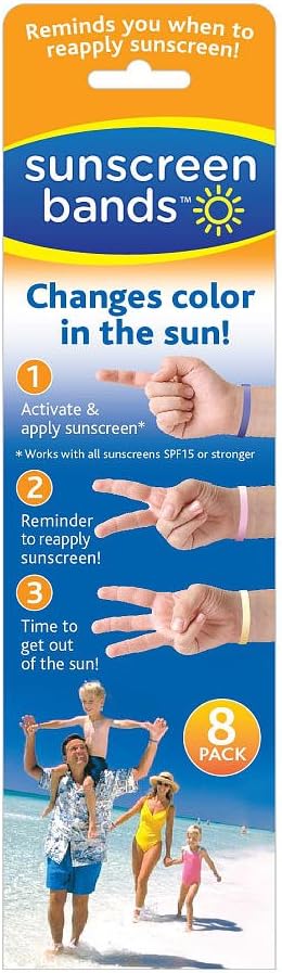 Sunscreen Bands 8 Pack