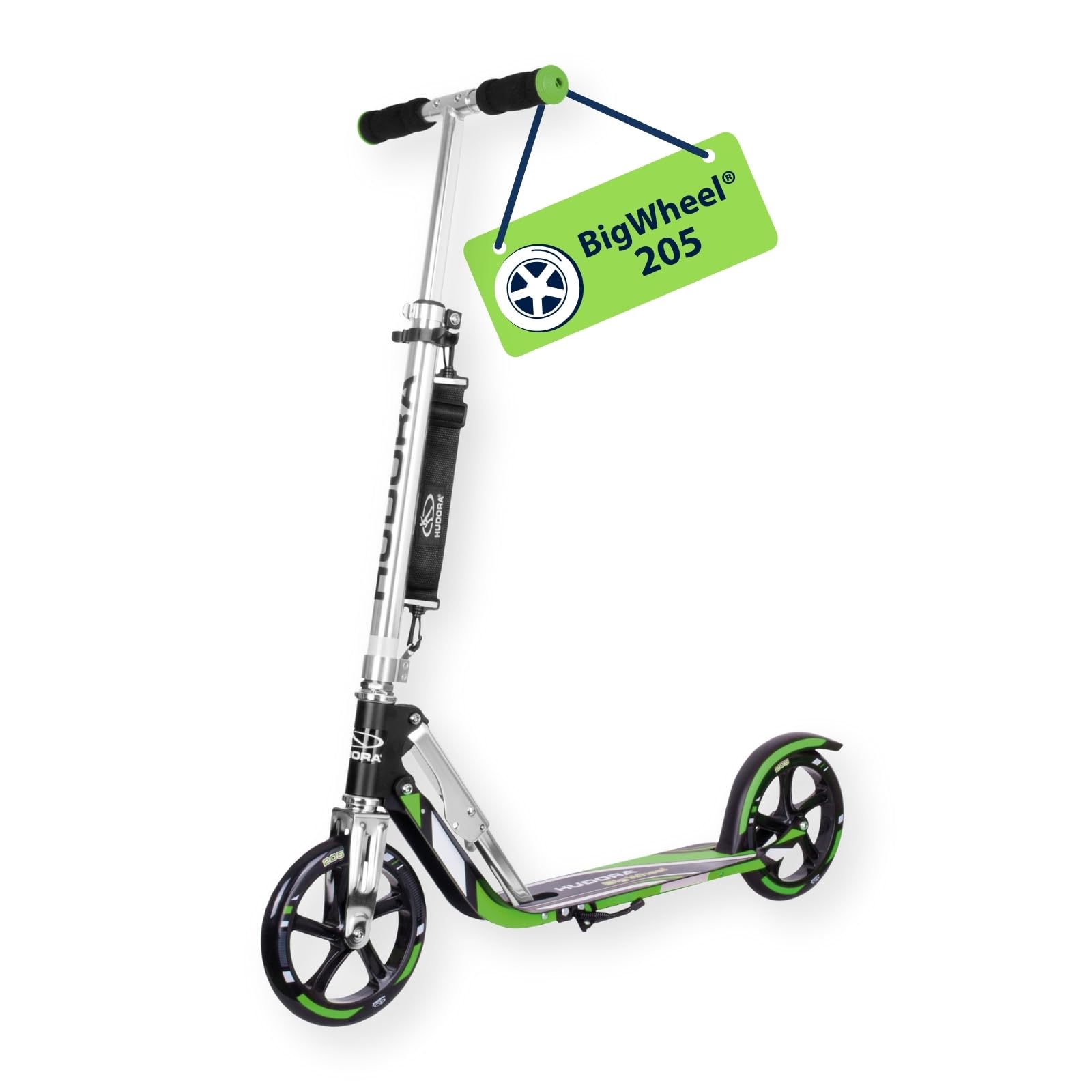 Hudora BigWheel 205, The Original with RX Pro Technology, folding city scooter