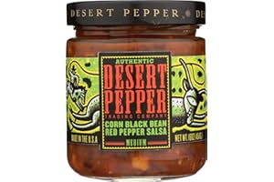 DESERT PEPPER TRADING/RENFRO Desert Pepper Trading Co, Corn, Black Bean, Red Pepper Salsa, 16 Oz (Pack of 3)