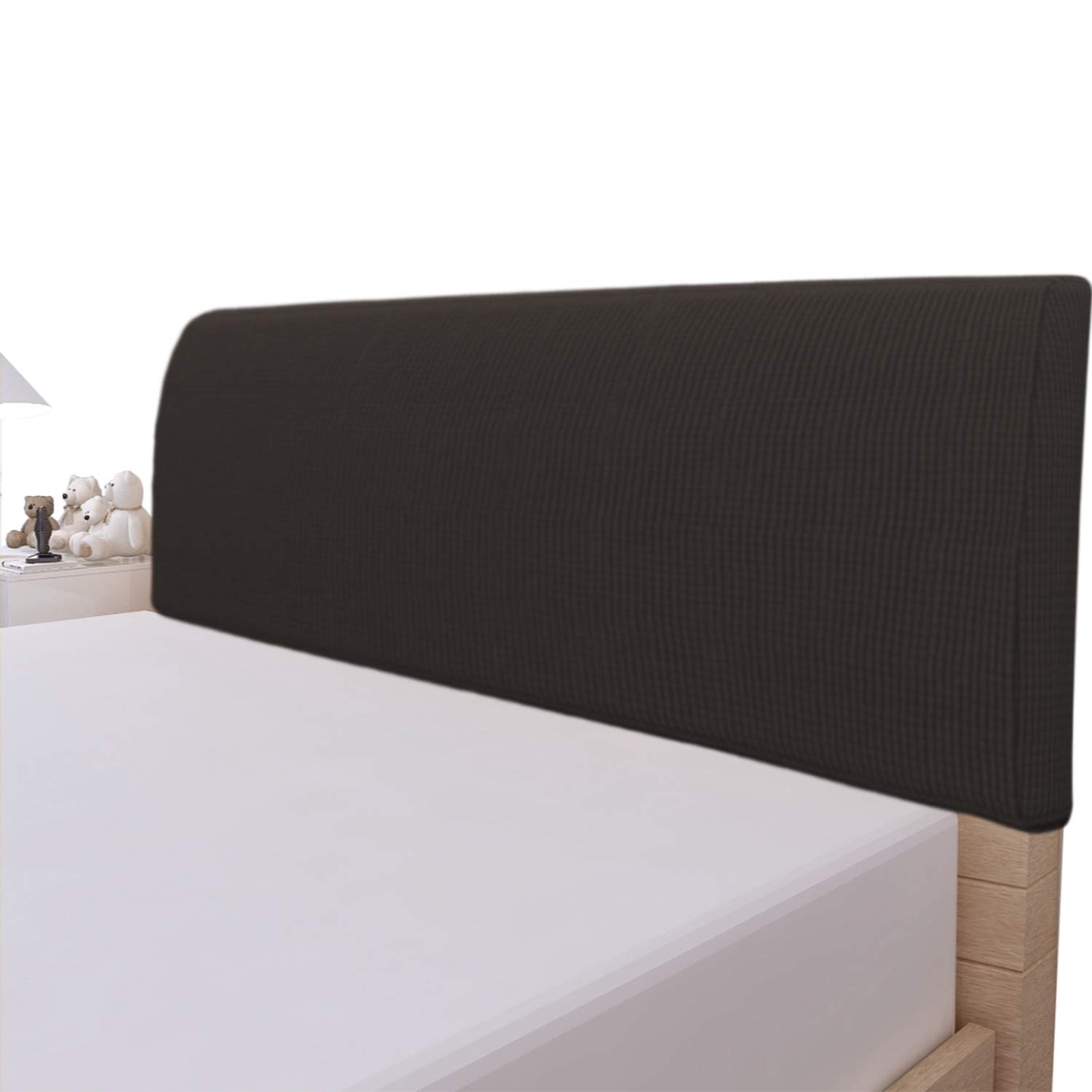 Easy-Going Stretch Bed Headboard Cover,Small Square Jacquard Headboard Slipcover, Dustproof Bed Head Cover for Bedroom (Queen,Chocolate)  WOMACO Bed Headboard Slipcover Protector Stretch Solid Color Dustproof Cover for Bedroom Decor (Queen (59"-67"), Black)  DUJUIKE Bed Headboard Cover for Queen, Stretch Bed Headboard Slipcover Covers, Dustproof Protector Velvet Cover for Upholstered Headboard (White, Queen Headboard Length (59"-67"))  Fvstar Stretch Solid Color Headboard Slipcover All-Inclusive Headboard Dustproof Cover Queen King Size Slipcover for Bedroom Decoration (Green, Queen 59"-67")
