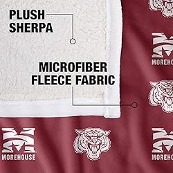 Morehouse College Blanket, 50"x60" Logo Pattern