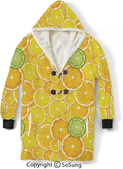 Amazon Com Yellow Decor Blanket Sweatshirt Lemon Orange Lime