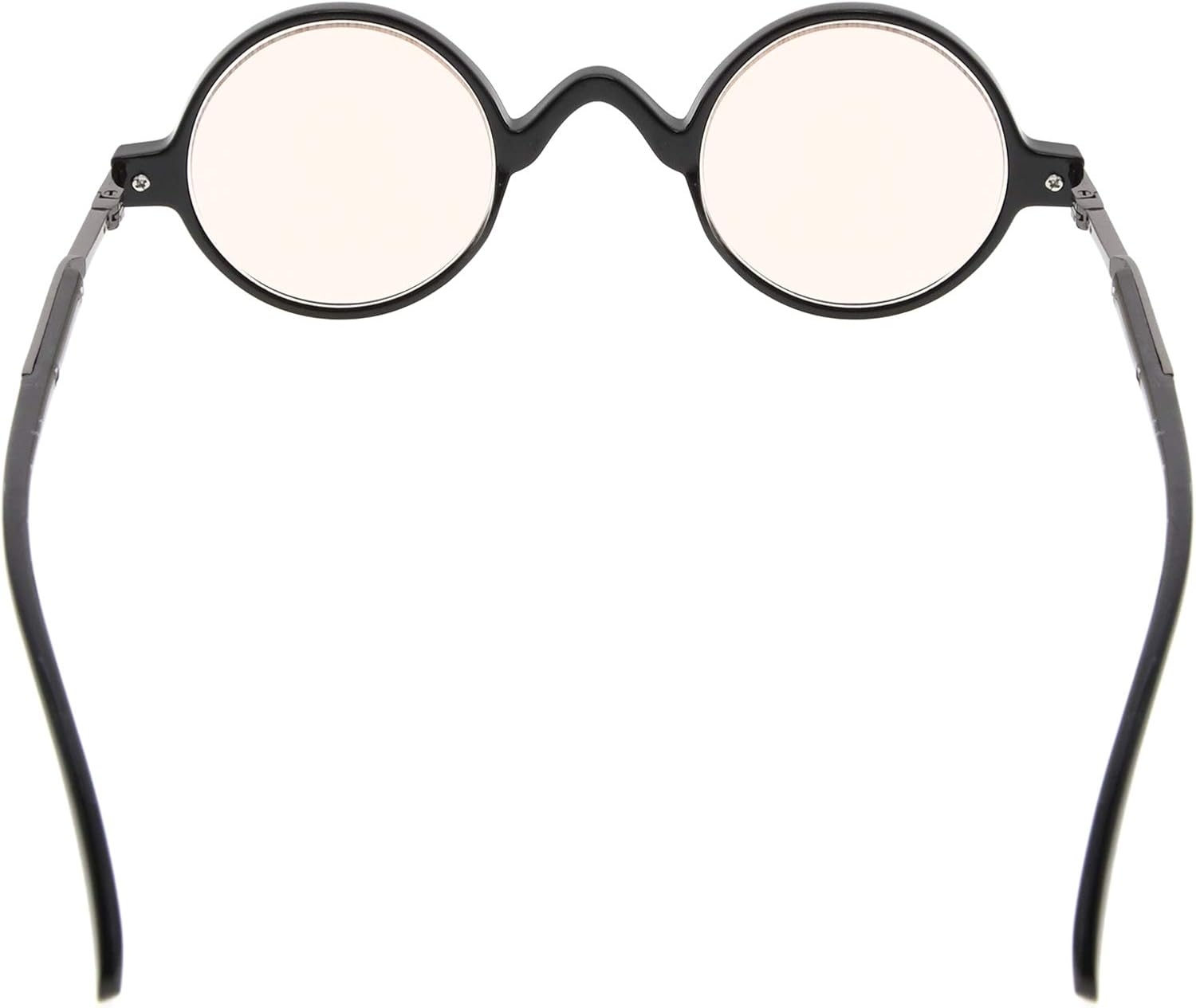 Eyekepper Anti UV Round Reading Glasses Vintage Professor Oval Readers (Black,+2.25) - Image 5