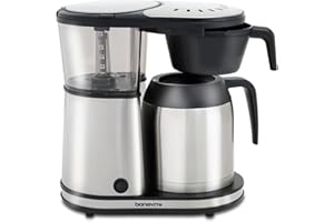 Bonavita 8 Cup Drip Coffee Maker Machine, One-Touch Pour Over, Auto Pause Brewing with Stainless Steel Double Wall Thermal Carafe, SCA Certified, Dishwasher Safe, BV1901TS