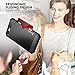 iPhone 7 Plus Wallet Case Ricele Hybrid Slim Brushed Metal Design Case Credit Card Slot Holder for Apple iPhone 7 Plus [Protective Grip Card Case] (Black)