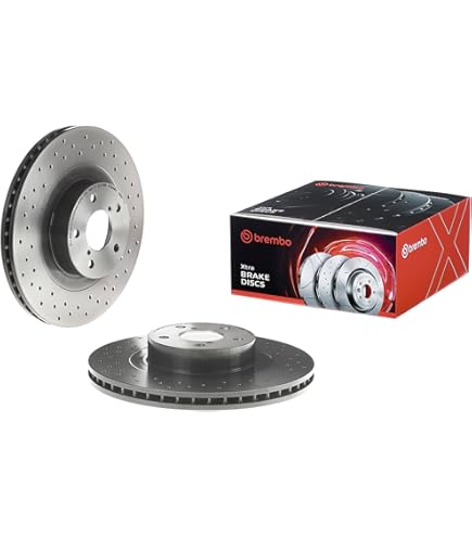 Amazon.com: Brembo 09.A921.1X Xtra UV Coated vented drilled Front