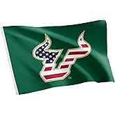 Desert Cactus University of South Florida USF Flag - 3 x 5 Feet Bulls Banner, Indoor/Outdoor Durable Fabric, 100% Polyester Design (Style Z)
