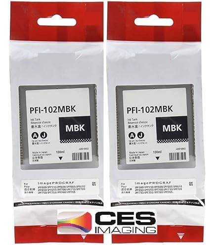 Amazon.com: Canon 0894B001AA Ipf PFI-102MBK Matte Black Ink Tank