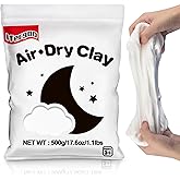 Ifergoo White Foam Modeling Clay- Moldable Cosplay, Air Dry, Squishy Molding Clay for Adult Arts & Craft Project, Fake Bake, 