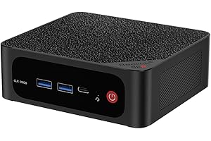 Beelink Mini PC SER5 MAX, AMD Ryzen 7 5800H (8C/16T, up to 4.4GHz, TDP 54W), 16GB DDR4 RAM 500GB NVMe SSD, Mini Computer Support 4K@60Hz Triple Display, WiFi6/BT5.2/HDMI/DP/Type-C/Gaming/Office/Home