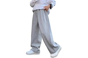 Teen Boys Lounge Baggy Sweatpants Wide Leg Sweat Pants for Kids Preppy Athletic Straight Leg Trousers Youth Sportswear
