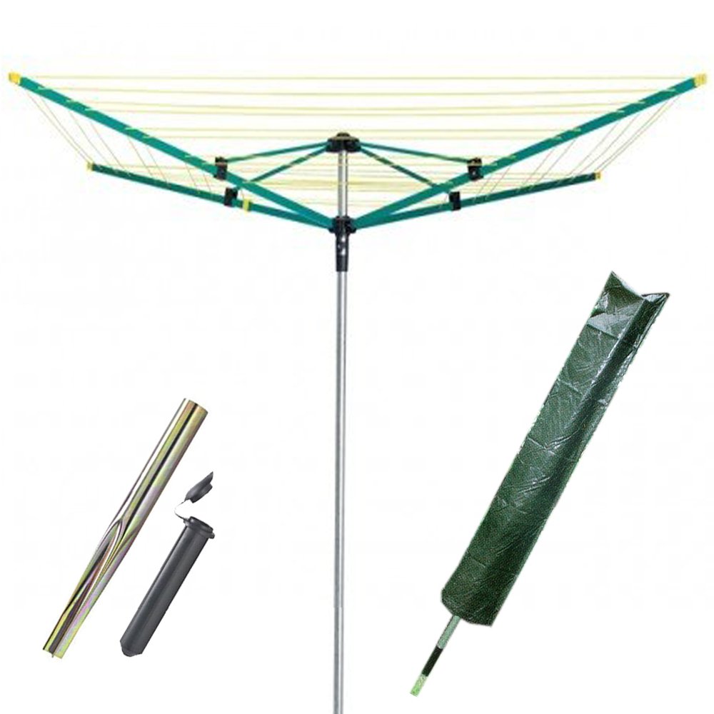 FunkyBuysÃ‚Â® 50M 4 Arm Heavy Duty Rotary Airer/Dryer Clothes Washing