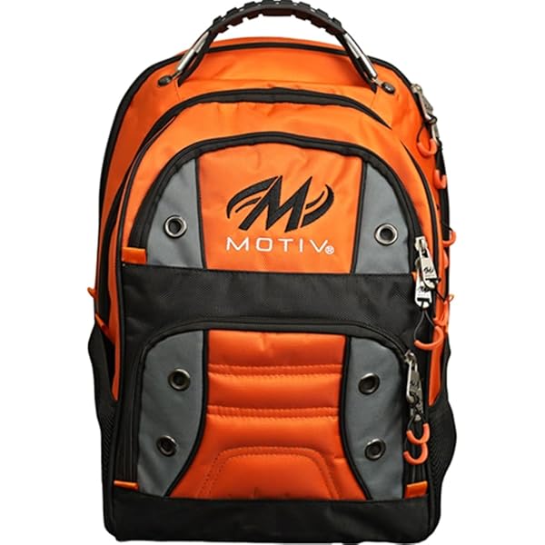 Motiv Bowling Bag Motiv Ballistix Triple Bowling Bag - Tangerine