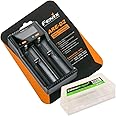 EdisonBright Fenix are-D2 USB Powered Two Bay Smart Battery Charger for 21700/18650/16340 BBX5 Battery Carry case