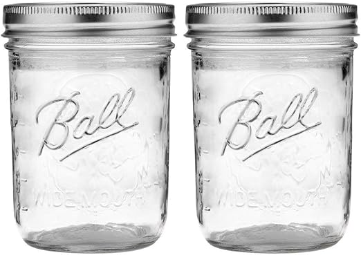 Ball Regular Mouth Pint 16-oz Mason Jar with Lids and Bands (Pack of 24)