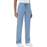 MIVEI Straight Leg Scrub Pants for Women Ciel