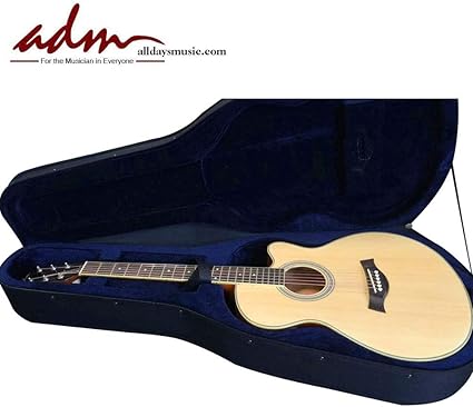 Full Body Acoustic Guitar - Amazon Com All Days Music Adm Premium Cutaway Thin Body Electric Acoustic Guitar Musical Instruments
