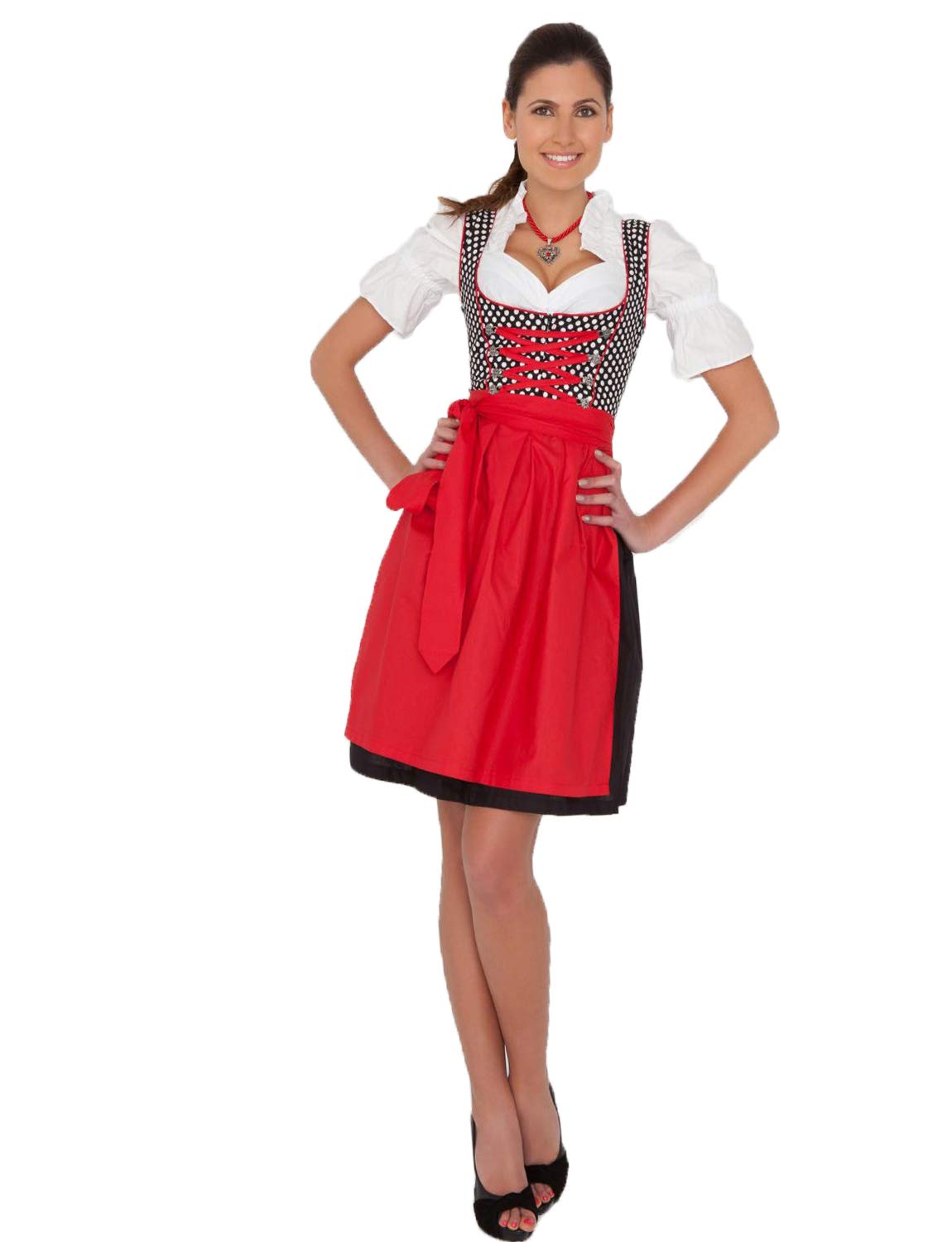 Yummy Bee - Oktoberfest Dirndl Dress - October Festival Costume - Bavarian Outfit for Women (16-18)