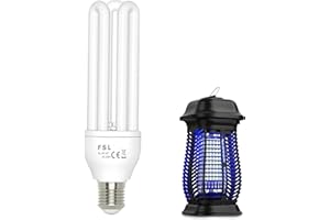 XGAYOO Bug Zapper Light Bulb with E27 Base, 3U Shaped Replacement Tube Bulb for 20W Outdoor Mosquito Zapper, Compatible with XGAYOO, Homesuit, PALONE, Meilen