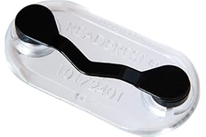 Readerest Magnetic Eyeglass Holder Name Tag and Magnet Badge Holders - Sunglasses Holder in Classic Black- Stylish Accessory for Men and Women - Gifts for Mom and Dad