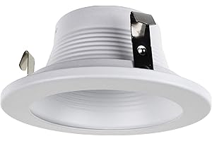 NICOR Lighting 4 inch White Baffle Trim, for 4 inch Housings (19502WH)
