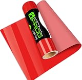 VINYL FROG Glossy Red Permanent Vinyl 12x10 ft Self Adhesive Craft Vinyl view 1