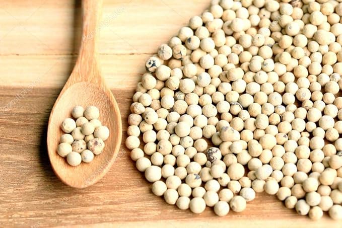 Dhawak Whole White Pepper | Safed Mirch Sabut-100 Grams (Premium)