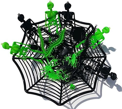 Spider Bowl With Creepy, Spooky Scary Creatures (Black Spider)