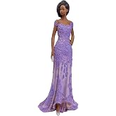 African American Expressions - Fearless Purple Dress Figurine - Glamour Series - Empowering Black Art Sculpture
