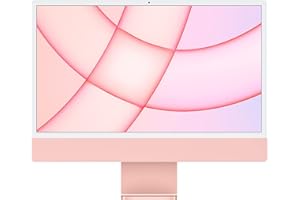 Apple 2021 iMac (24-inch, Apple M1 chip with 8‑core CPU and 7‑core GPU, 8GB RAM, 256GB) - Pink - English
