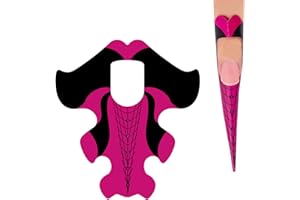 NMKL38 NMKL 100PCS Adhesive Stiletto Nail Forms System for UV Gel Acrylic Nail Tips Extension (Red Fish)