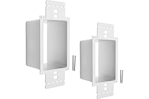 BestMounts - Electrical Power Outlet Box Extender Kit – Single Gang Box Extender - Single Receptacle Heavy Duty Plastic (2 Pa