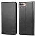 iPhone 8 Plus Case, SHIELDON Genuine Leather iPhone 8 Plus Wallet Case Magnetic Flip with Stand [Credit Card Slot] [TPU Shockproof Protective Case] for iPhone 8 Plus (5.5