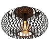 LUCIDE MANUELA – Plafonnière – Ø 40 cm – 1xE27 – Zwart