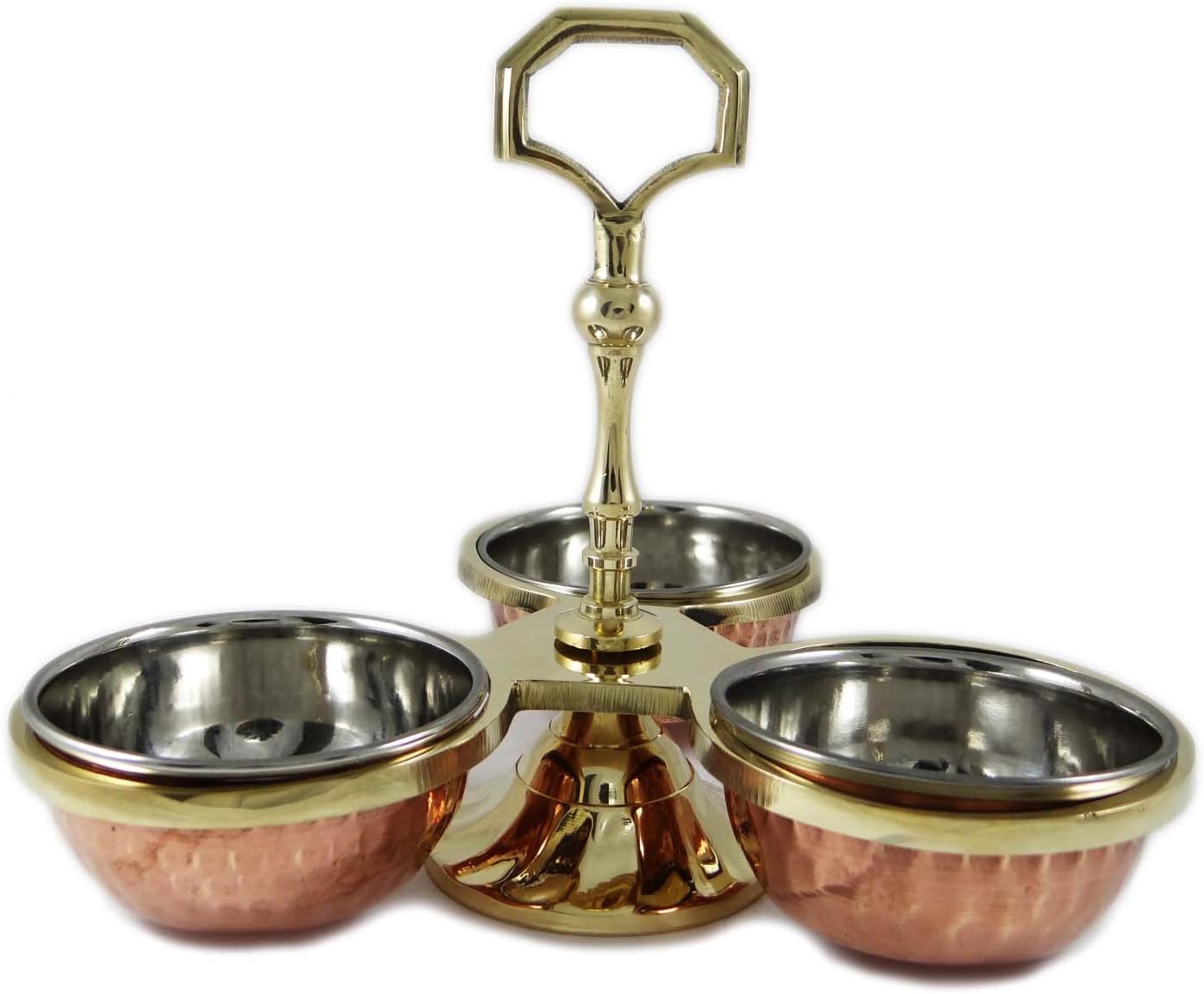 IBA Indianbeautifulart Dinnerware For Indian Best Side Dishes Condiment Pickle Holder 3 Bowls Pcs
