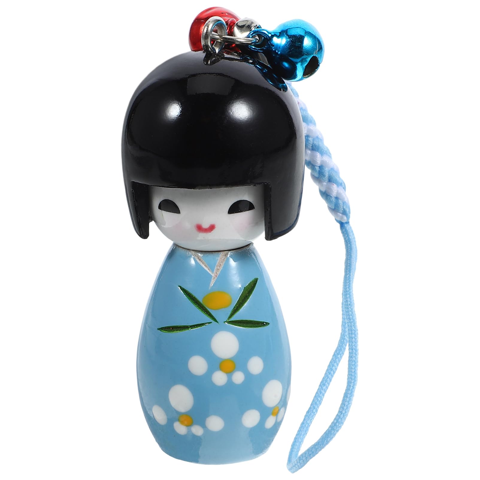 DIYEAH Japanese Style Doll Pendant Kimono Doll Key Ring Cute Cartoon Keychain for Phone Bag Backpack Decor Lightweight 5.12In