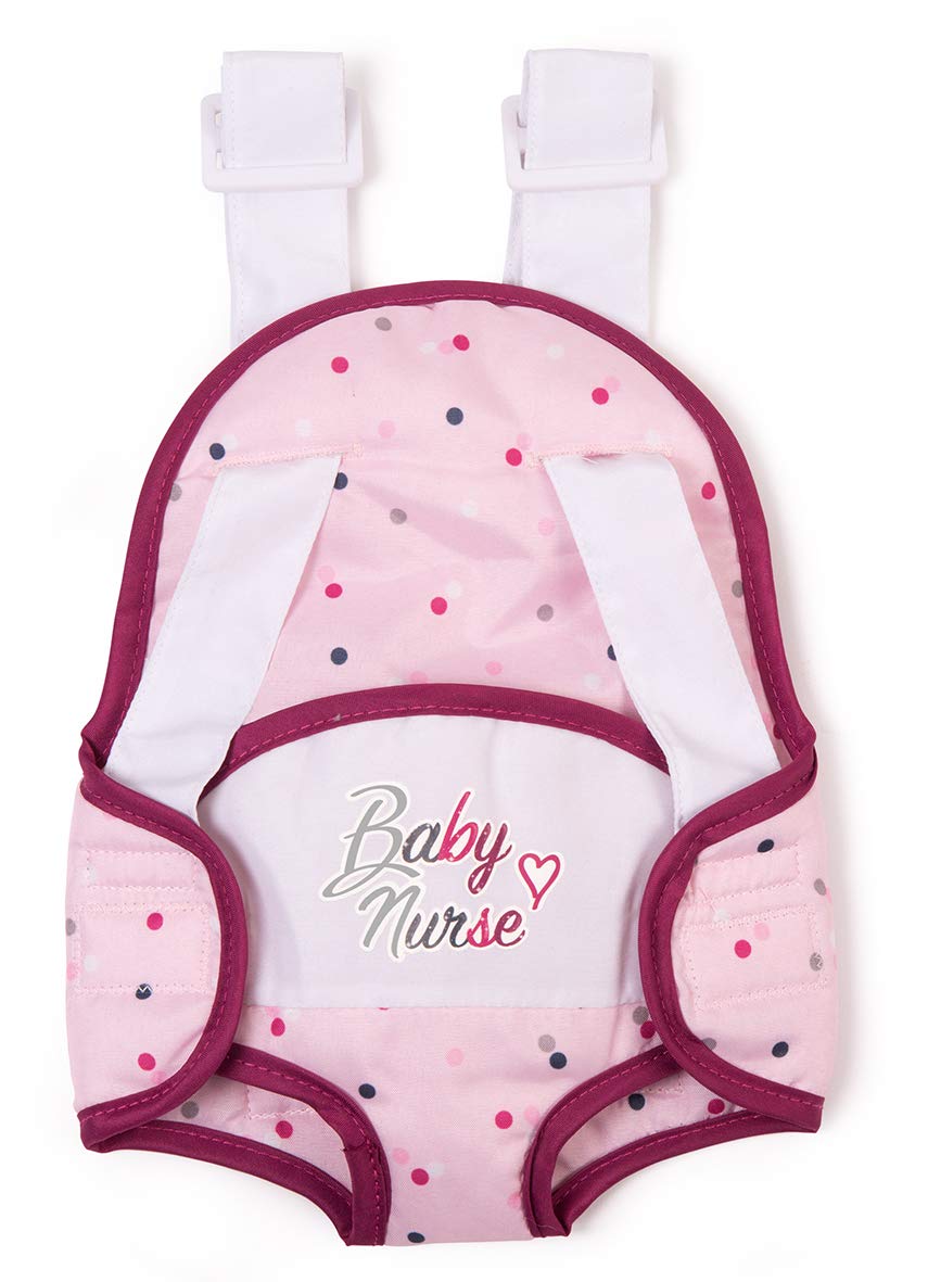 Smoby - Baby Nurse - Baby Carrier - for Dolls and Dolls - 2 Adjustable Straps - 220361WEB